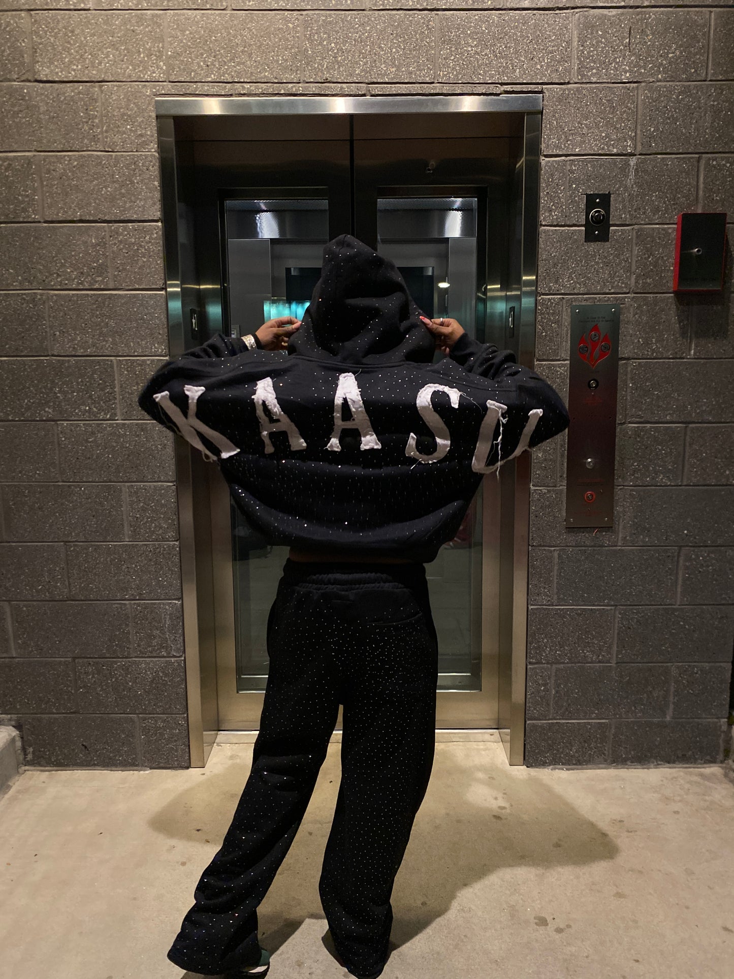 Rhinestone KAASU Sweatsuit