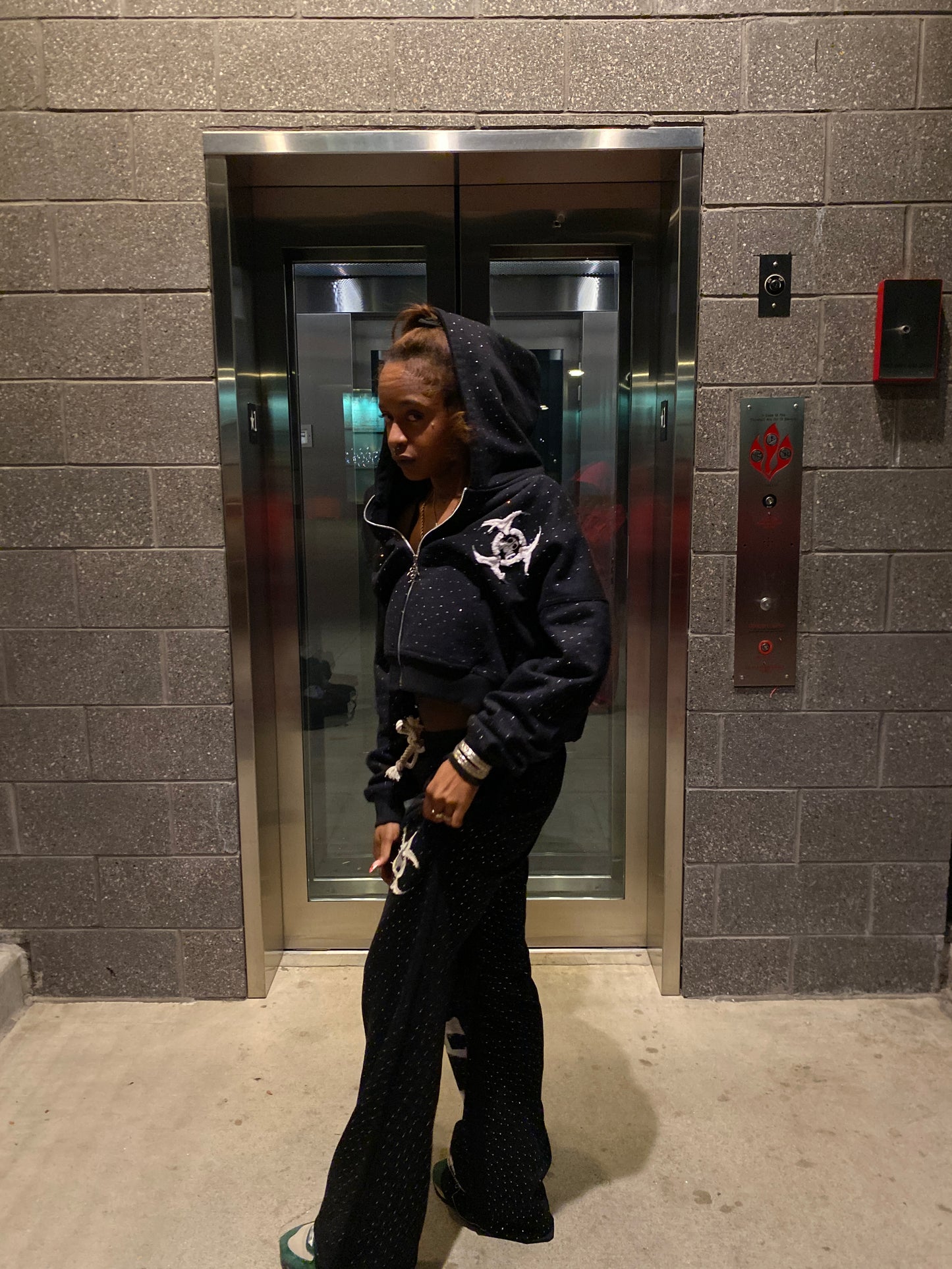 Rhinestone KAASU Sweatsuit